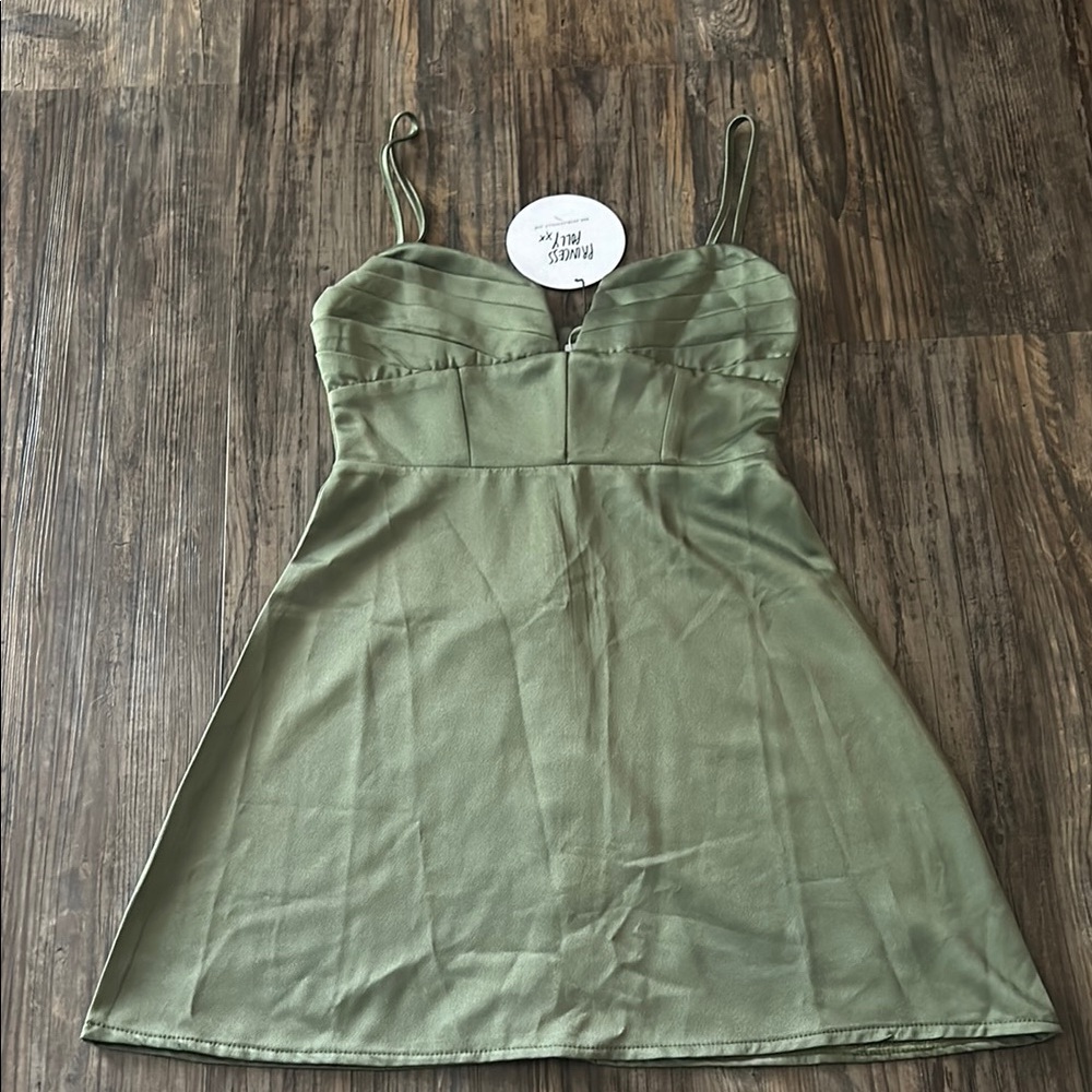 Princess Polly Olive Green Mini Dress